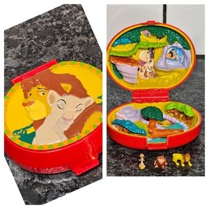 Polly Pocket Bluebird 1996  Disney The‎ Lion King Playcase Toy Vtg 90s NO NALA
